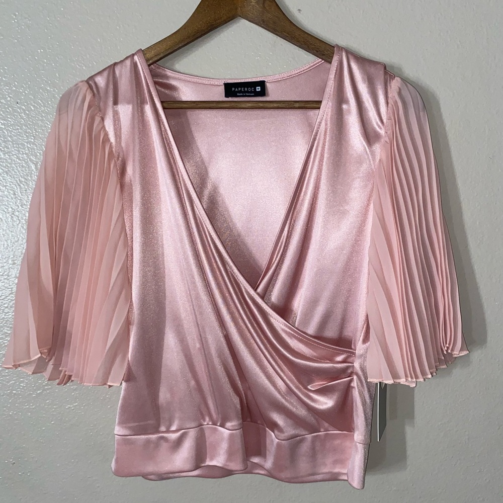 Pink Silk Blouse